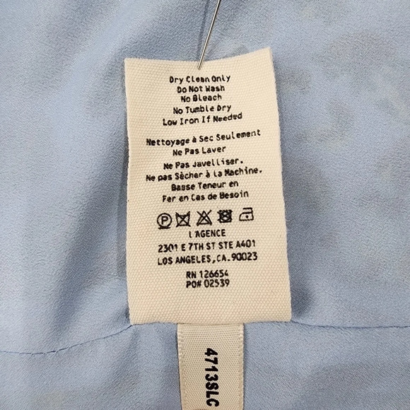 L'agence Silk Vneck Animal Print Tank Top - Picture 5 of 7